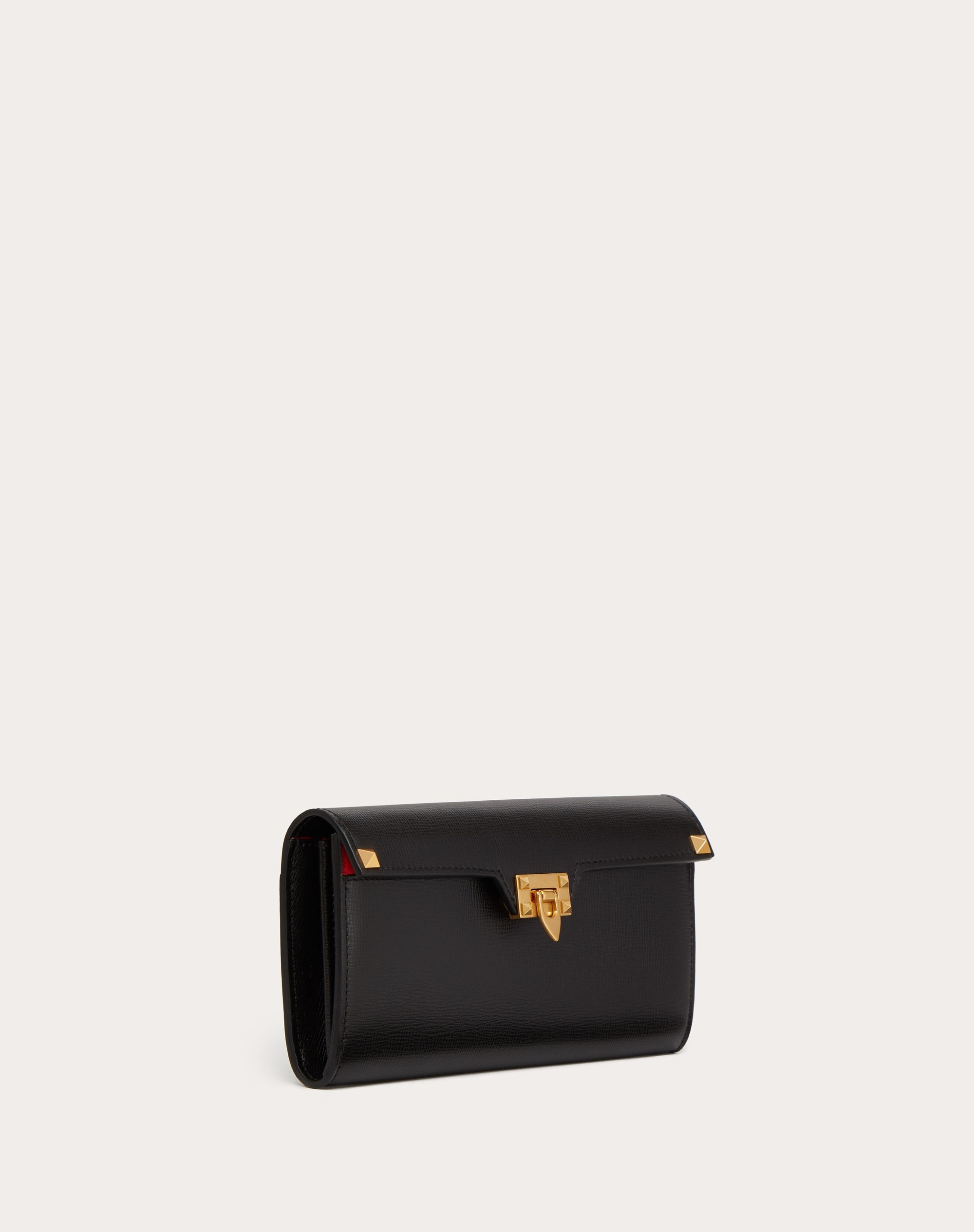 ROCKSTUD WALLET IN GRAINY CALFSKIN - 4