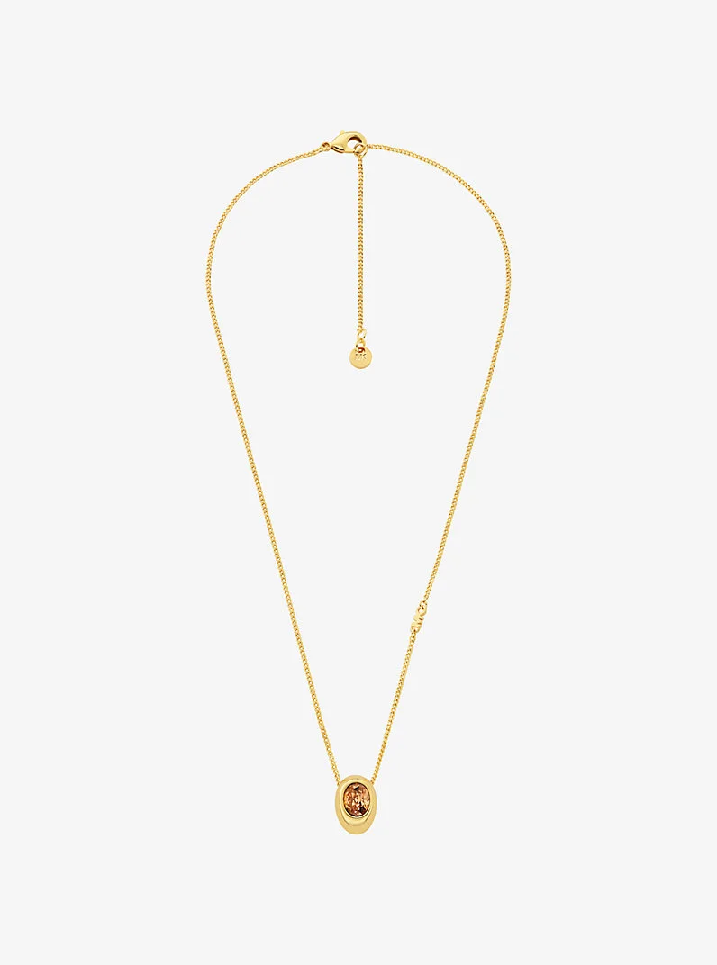 Cubic Zirconia Pendant Necklace - 1