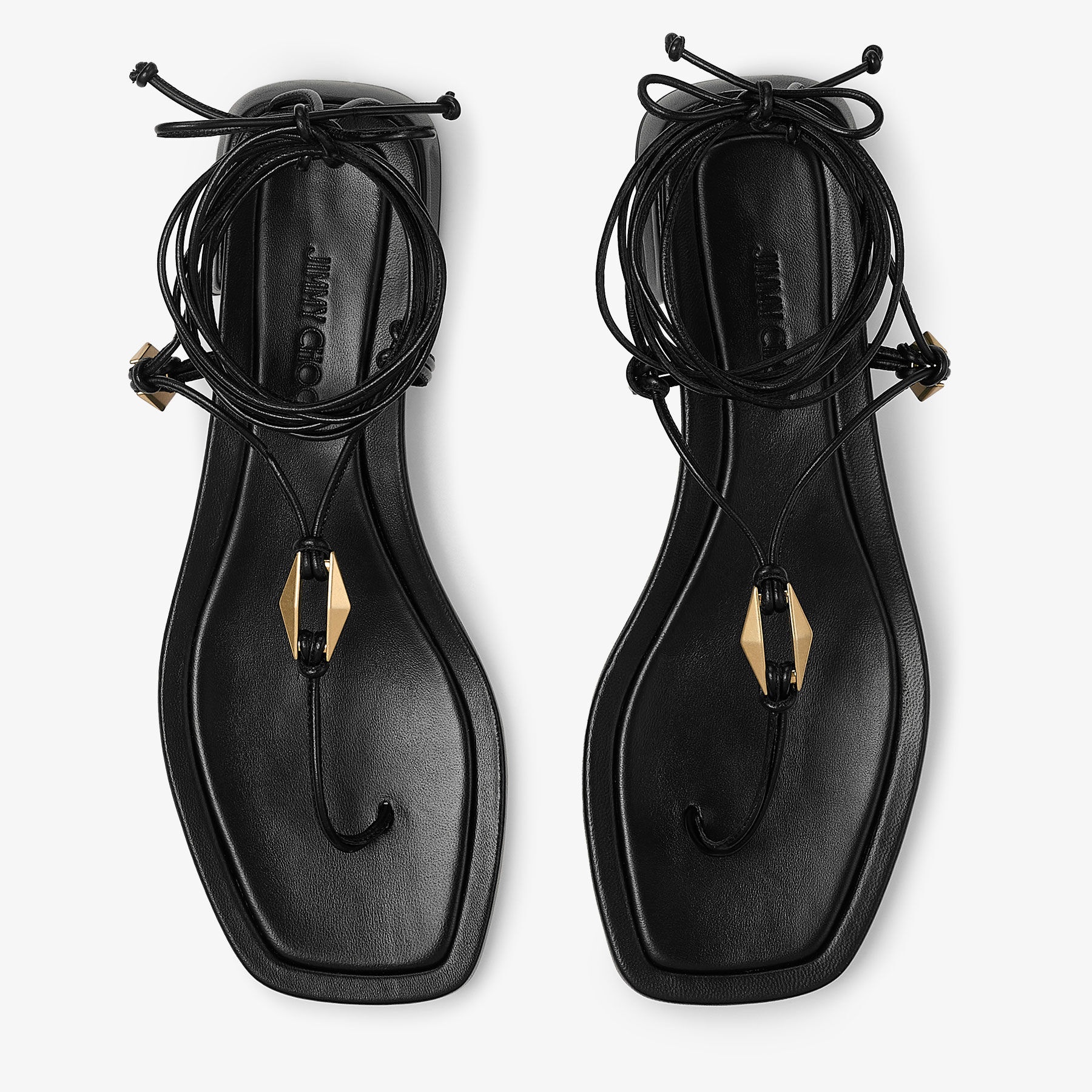 Onyxia Flat
Black Nappa Leather Sandals - 4