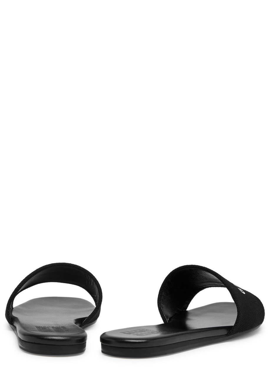 Logo-print canvas sliders - 3