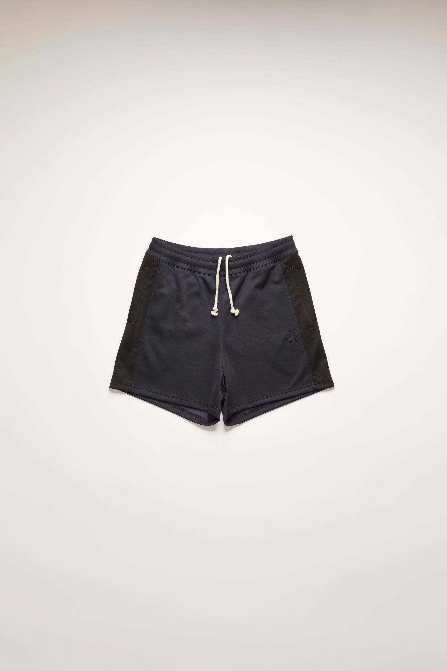 Side-stripe track shorts navy blue - 1