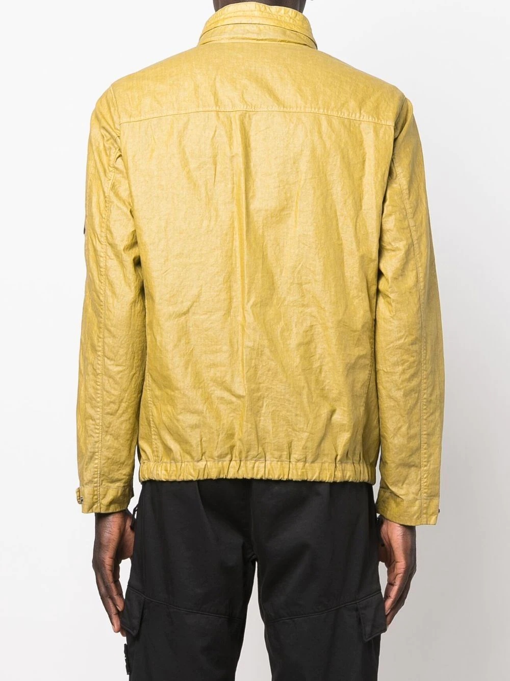 cargo-pockets waxed jacket - 4