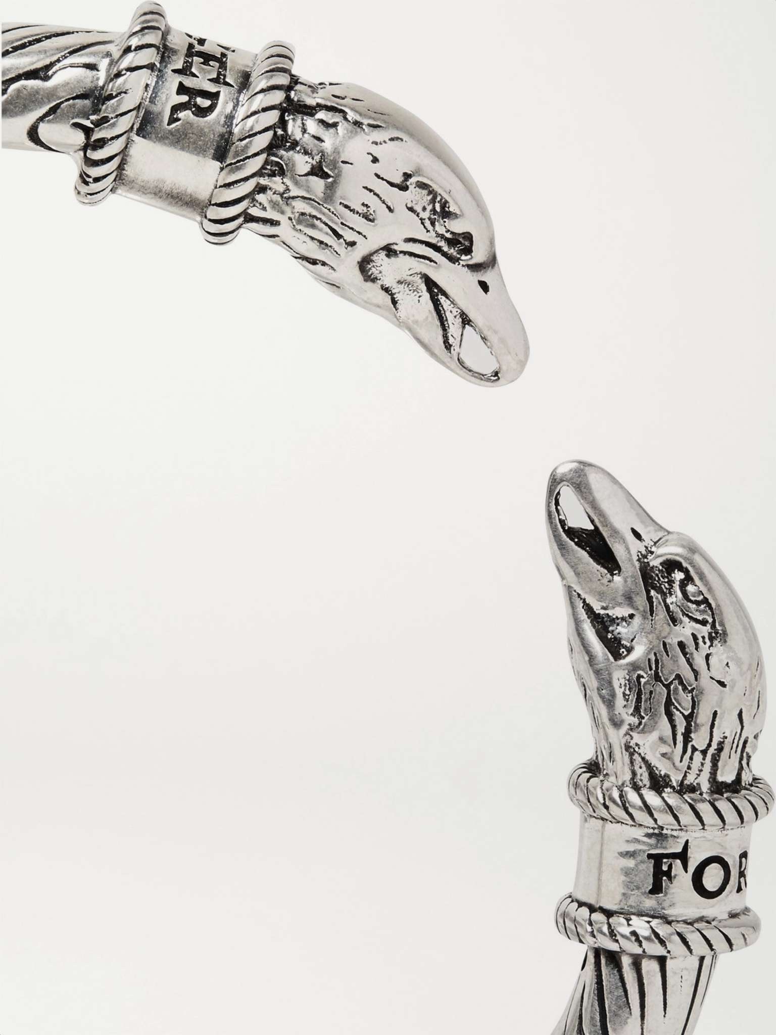 Eagle Head Sterling Silver Cuff - 4