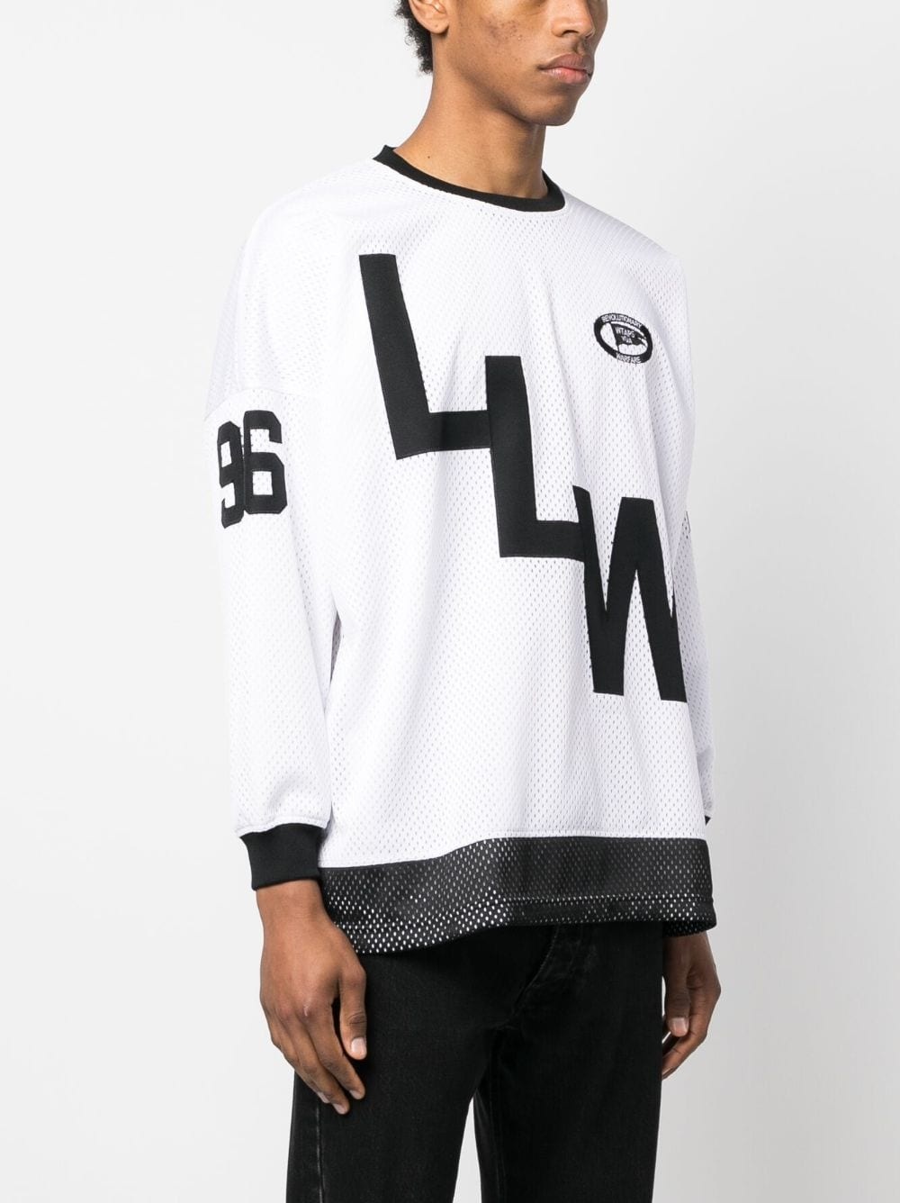 graphic-print long-sleeve top - 4