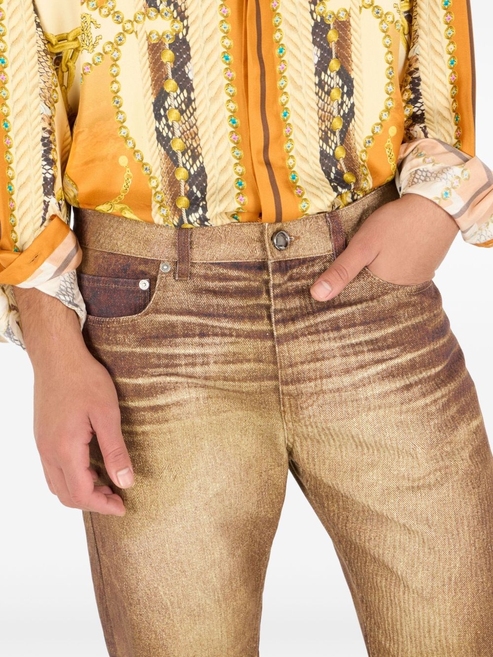 faded-effect jeans - 5