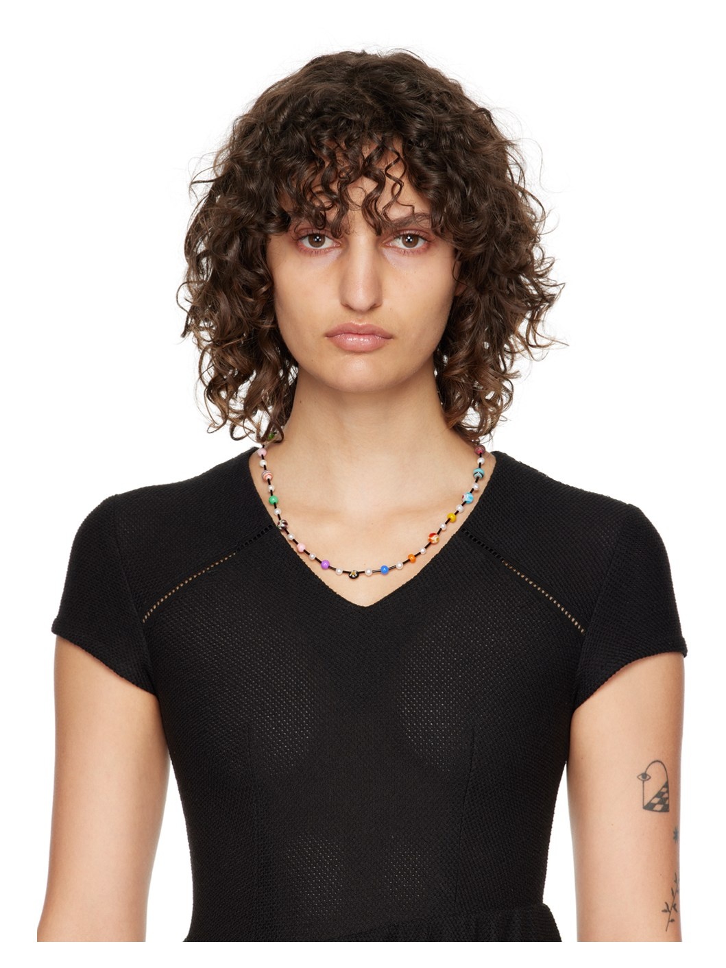 Black Beaded Necklace - 2
