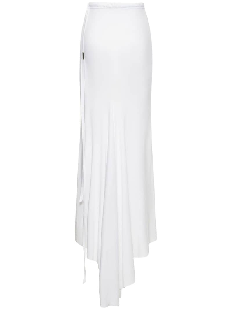 Vittoria cotton jersey long flared skirt - 5