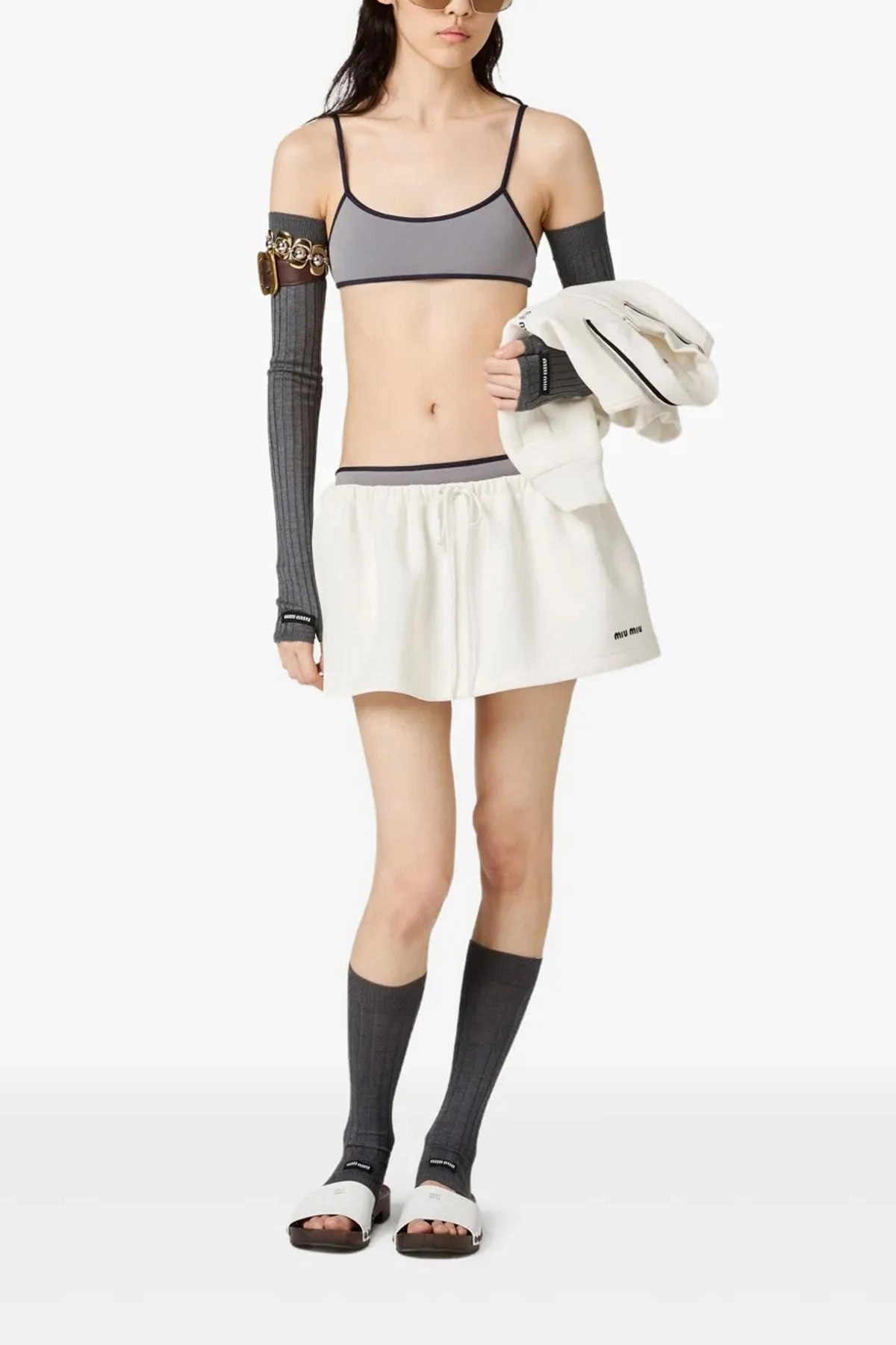 Logo embroidery skirt - 2