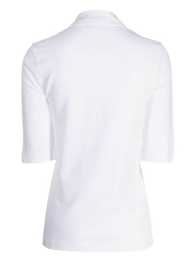 LACOSTE logo-embroidered cotton polo shirt outlook