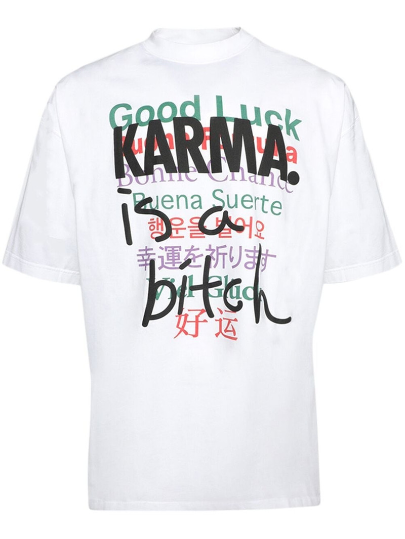 Good Luck Karma cotton T-shirt 1