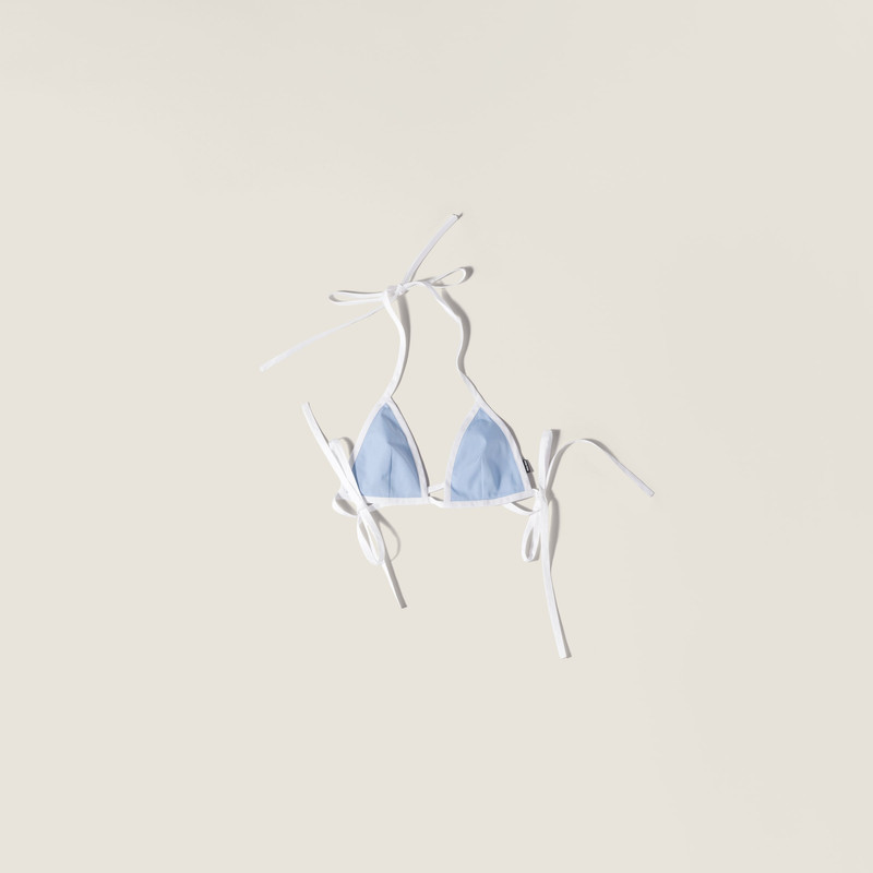 Poplin bikini top 1