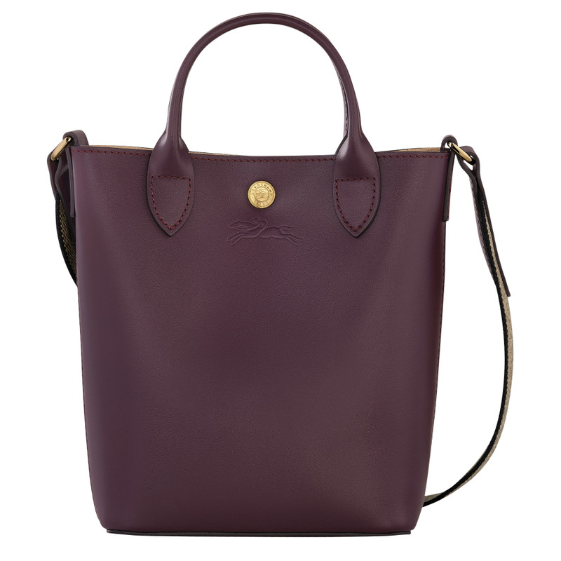 Épure XS Tote bag Eggplant - Leather 1