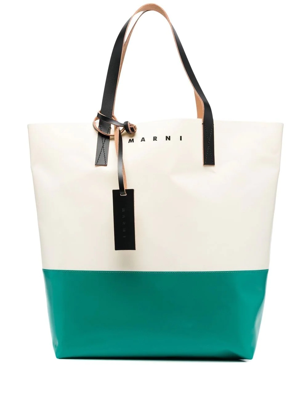 colour-block tote bag - 1