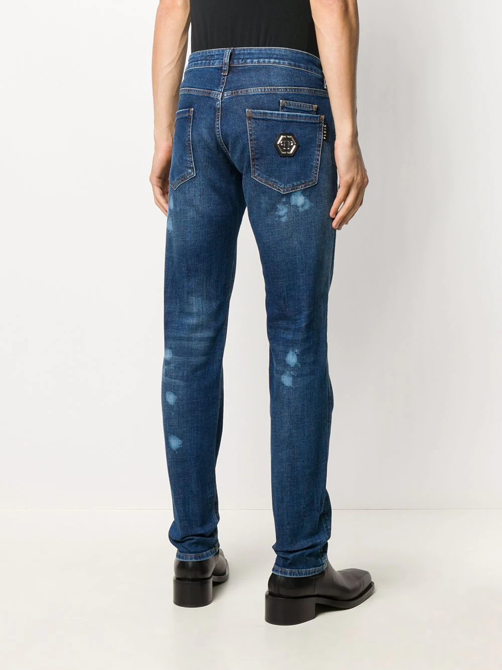 mid-rise super straight cut jeans - 4