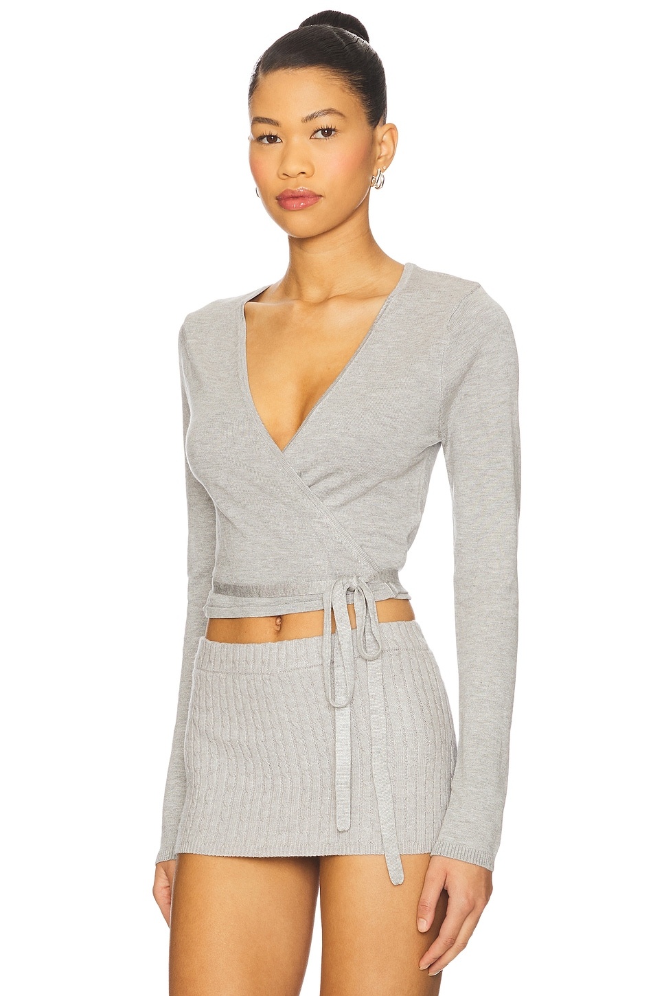 Whisper Knit Wrap Top - 2