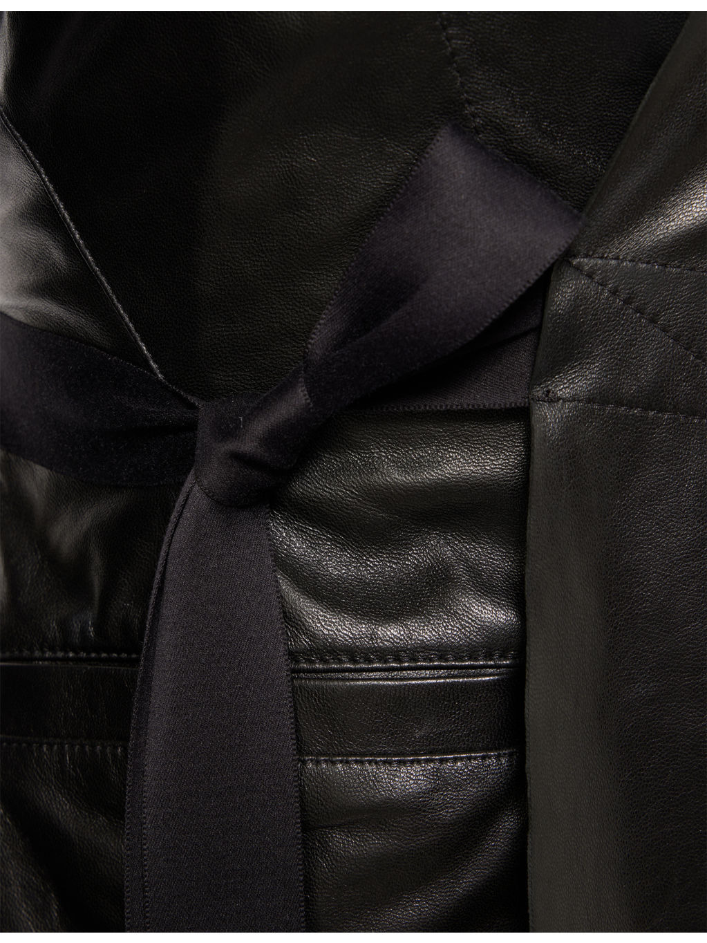 Hollywood Wrap-Front Leather Jacket - 7