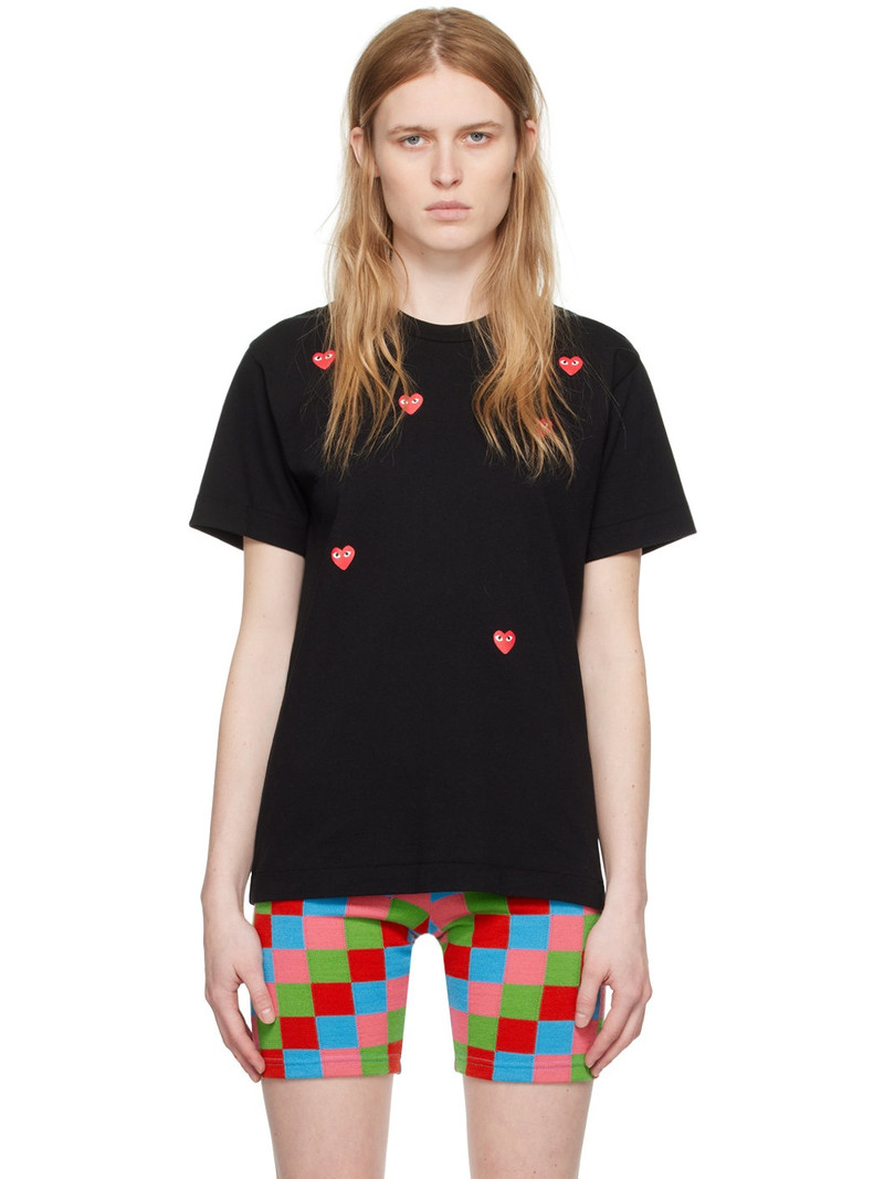 Black Many Heart T-Shirt - 1