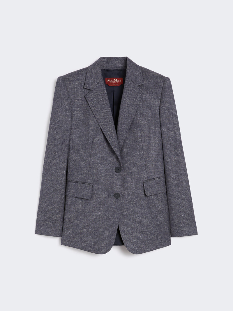 HODEIDA Wool-blend twill blazer 1