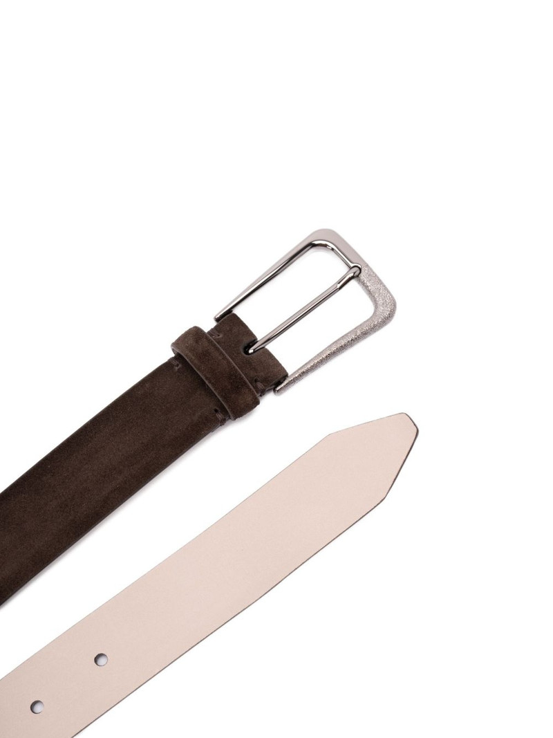 Brunello Cucinelli suede belt outlook