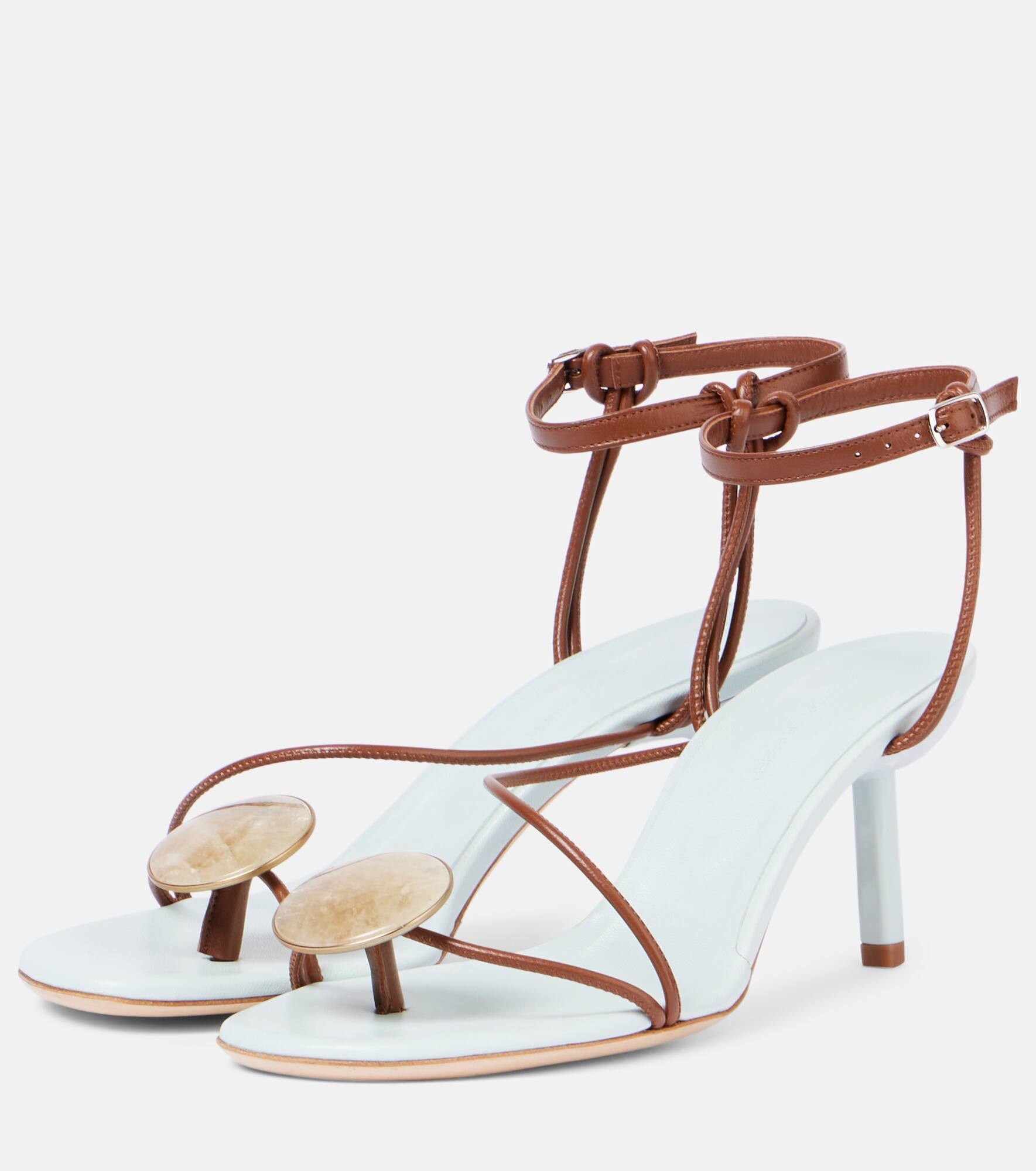 Doma 70 embellished leather sandals - 4