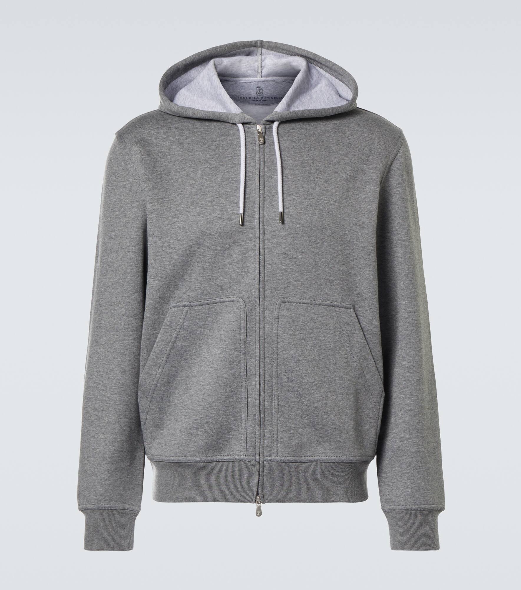 Cotton-blend hoodie - 1