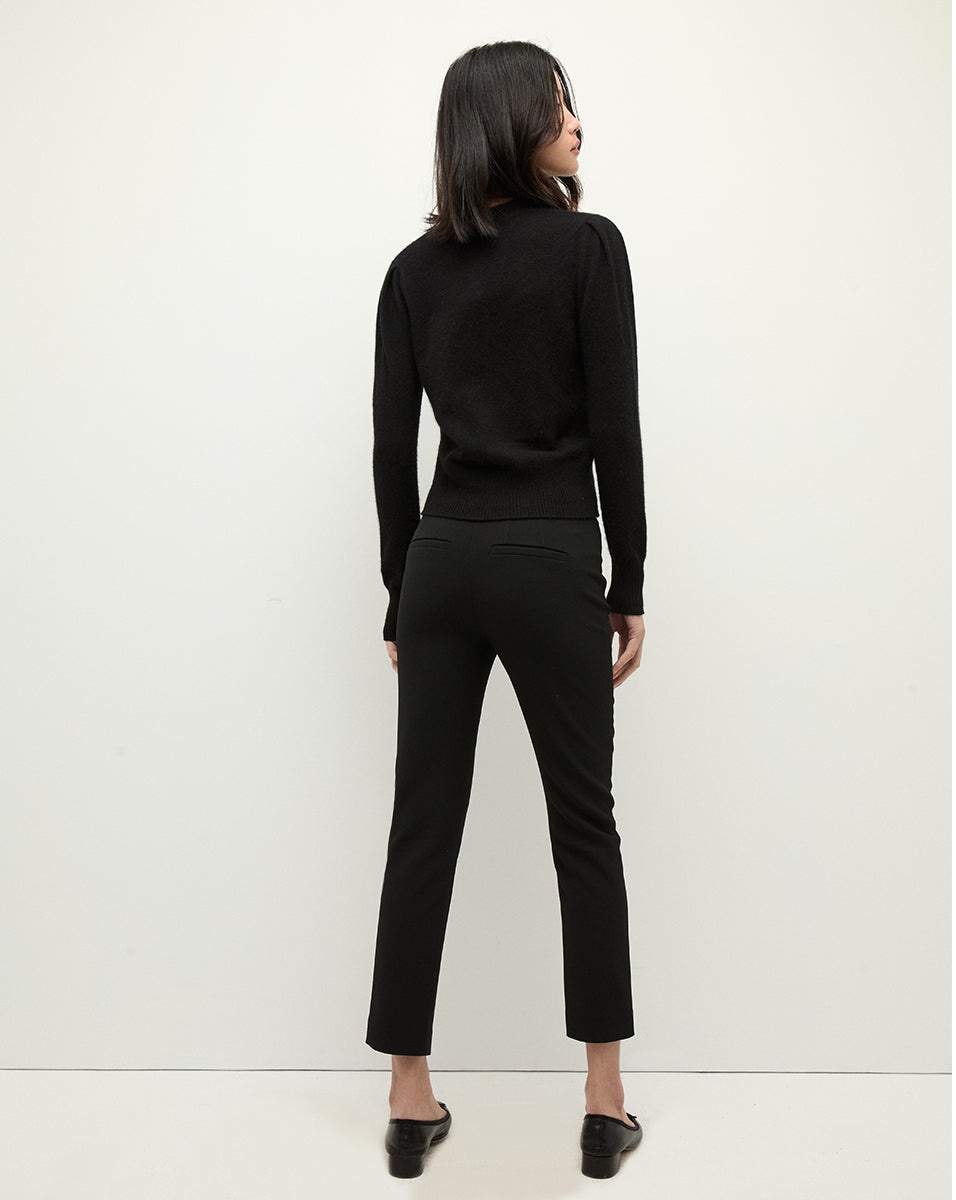 SOLENE RHINESTONE-BUTTON CASHMERE CARDIGAN - 5