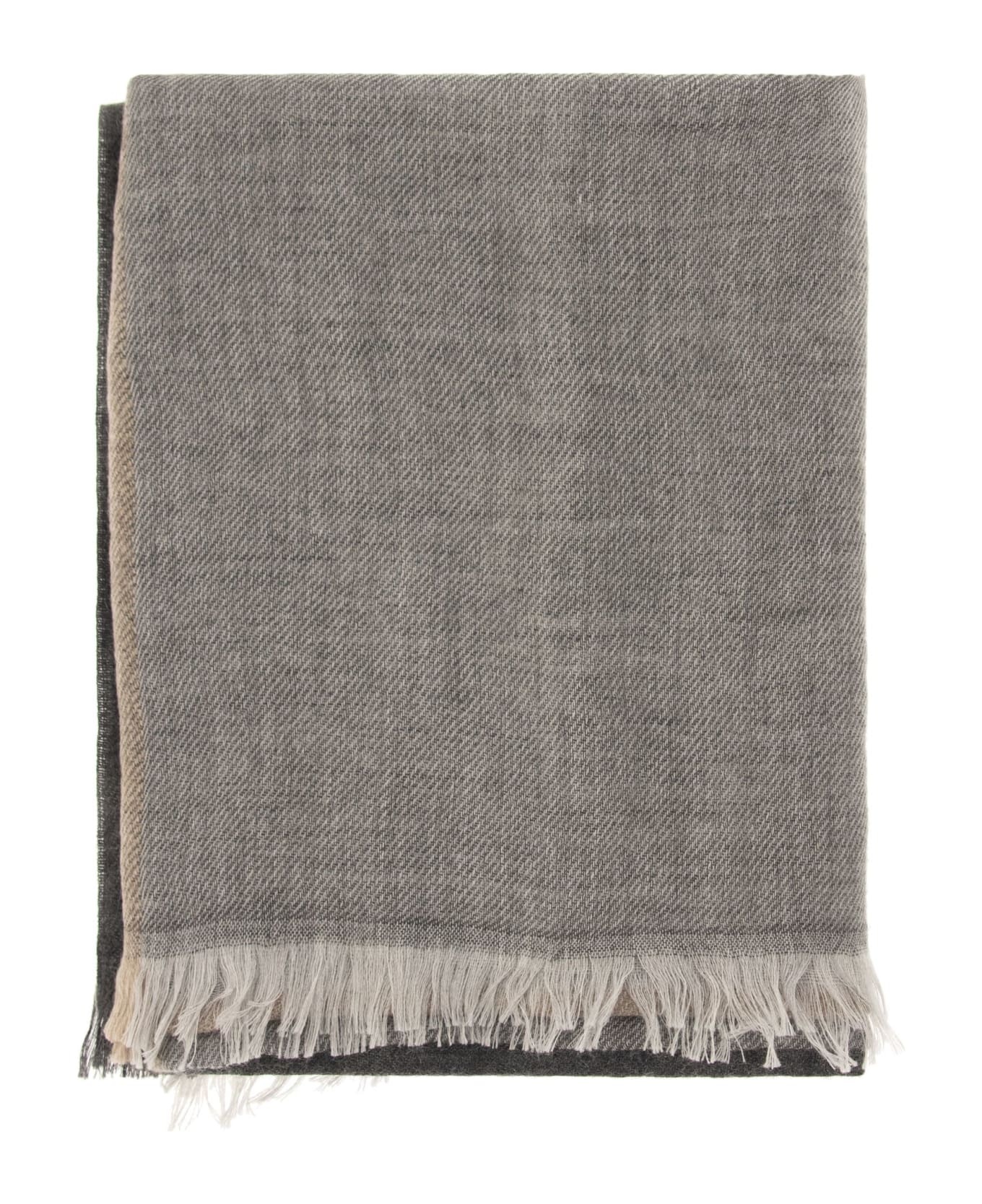 Colorblock Cashmere And Silk Scarf - 2