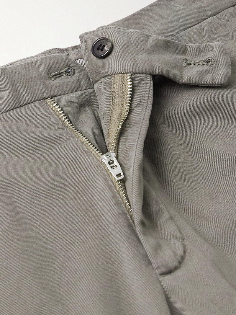 Incotex Straight-Leg Cotton-Blend Twill Trousers 6