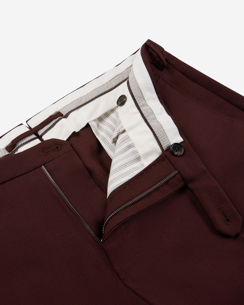 Slim fit virgin wool and mohair twill trousers 6