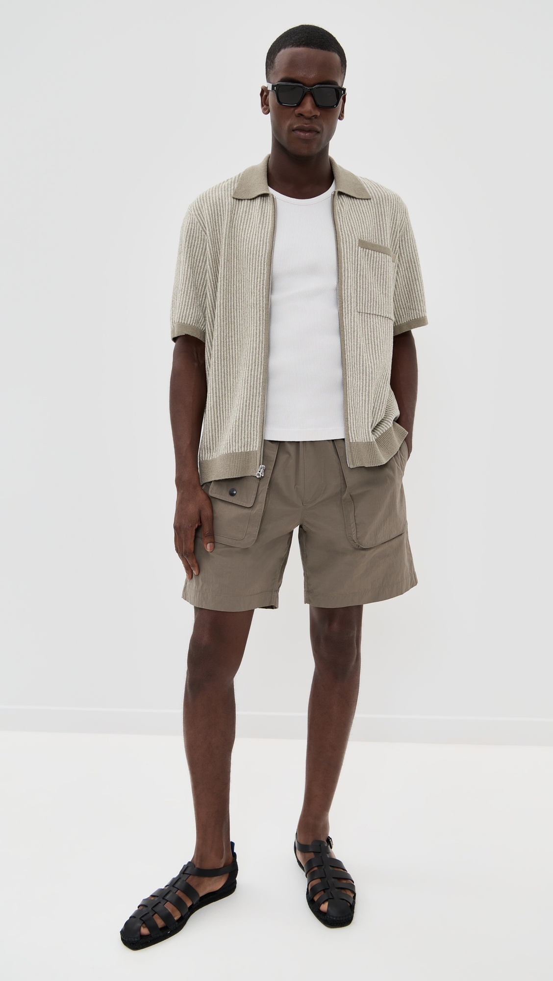 Zuma Jacquard Zip Through Shirt - 4