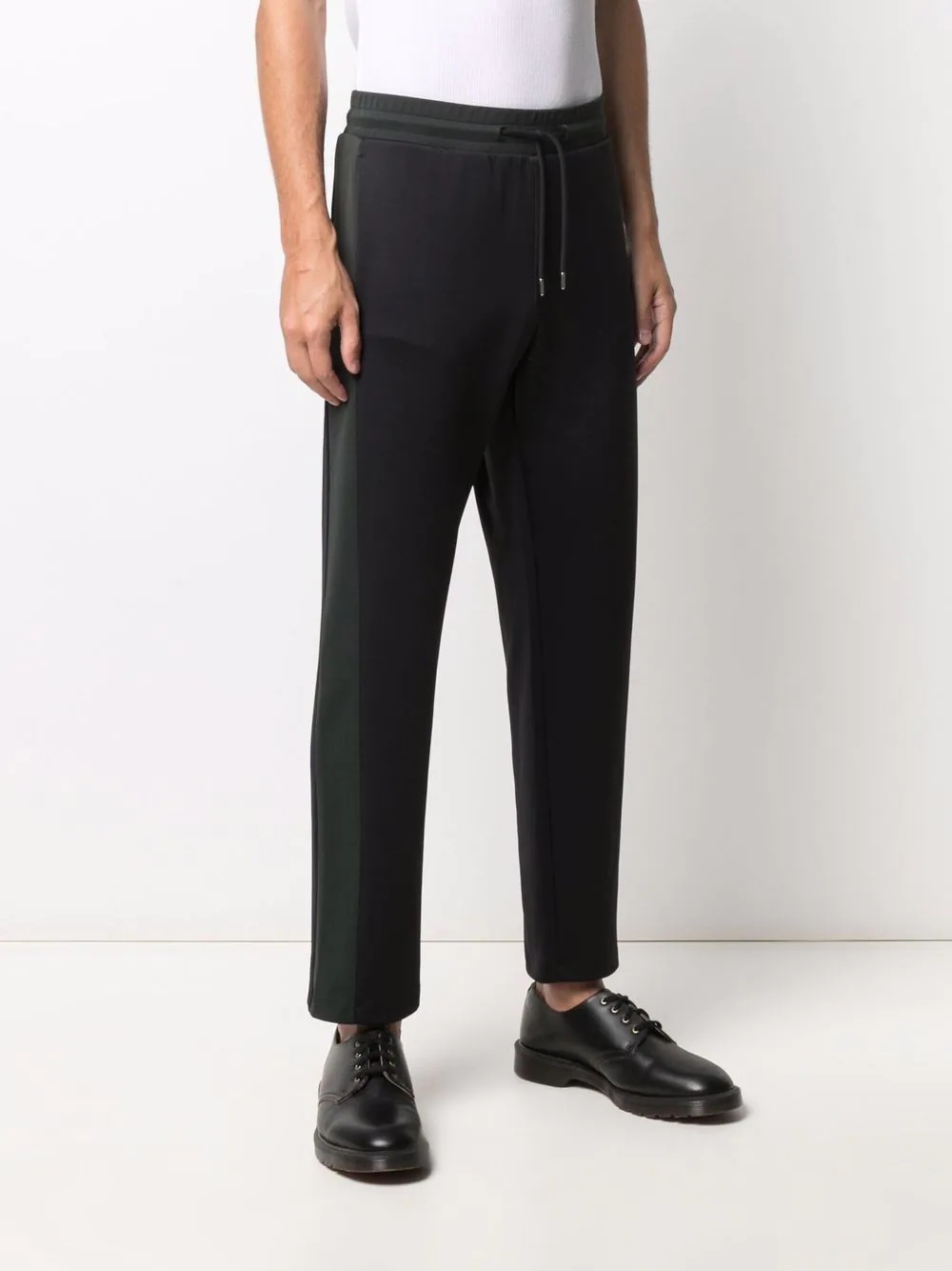 stripe-pattern track trousers - 3