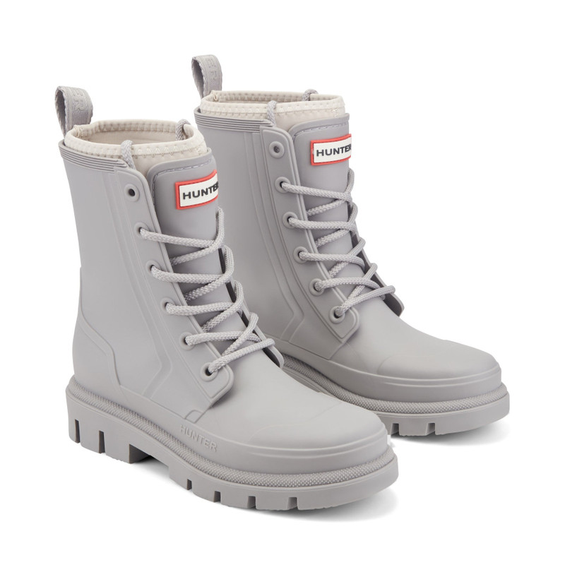 HUNTER Women's Diana Waterproof Lace-Up Rain Boots outlook