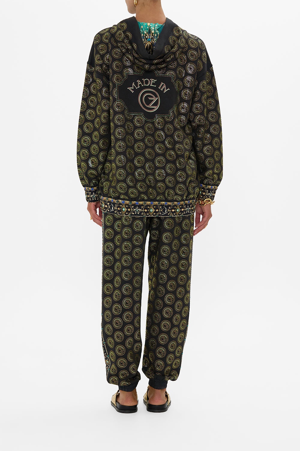 SILK BAND OVERSIZED HOODIE WITH POCKETS - 3