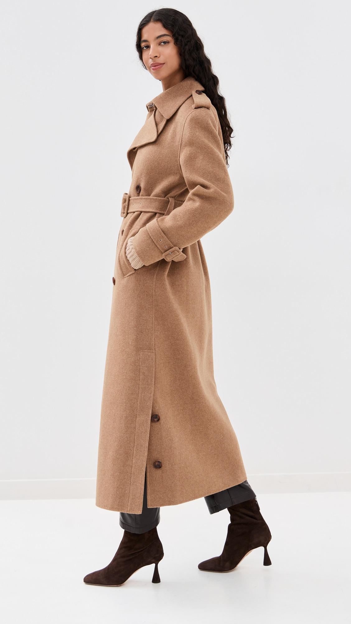 Rumi Belted Long Coat - 3