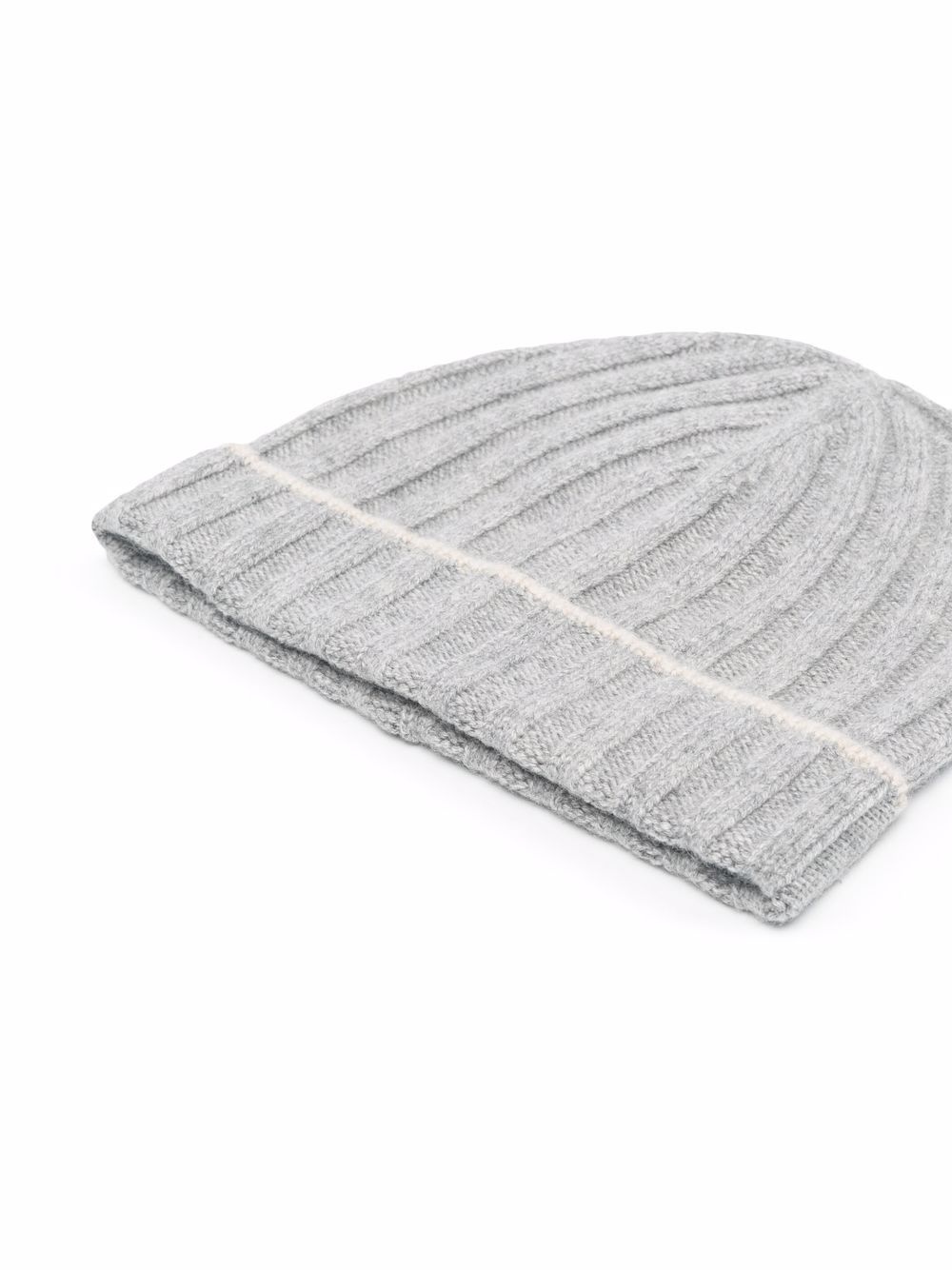 ribbed knit cashmere beanie - 2