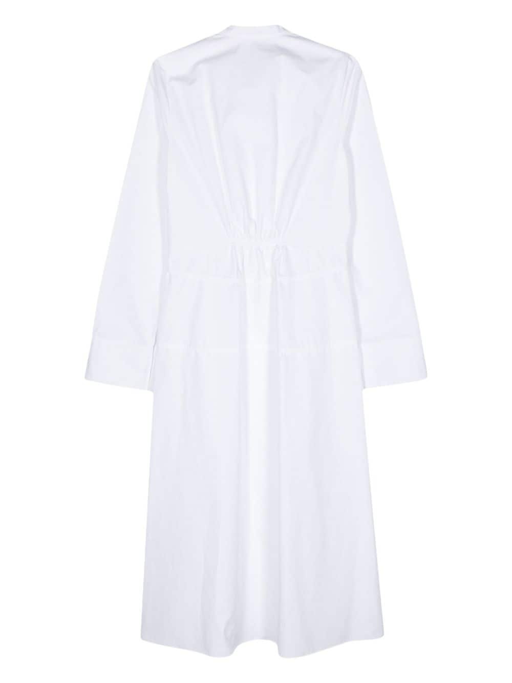 cotton poplin shirt dress - 2