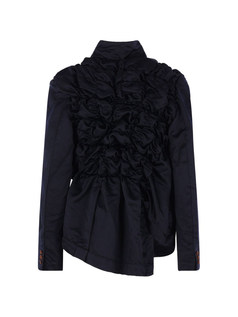 Comme Des Garçons ruffled-detail jacket outlook