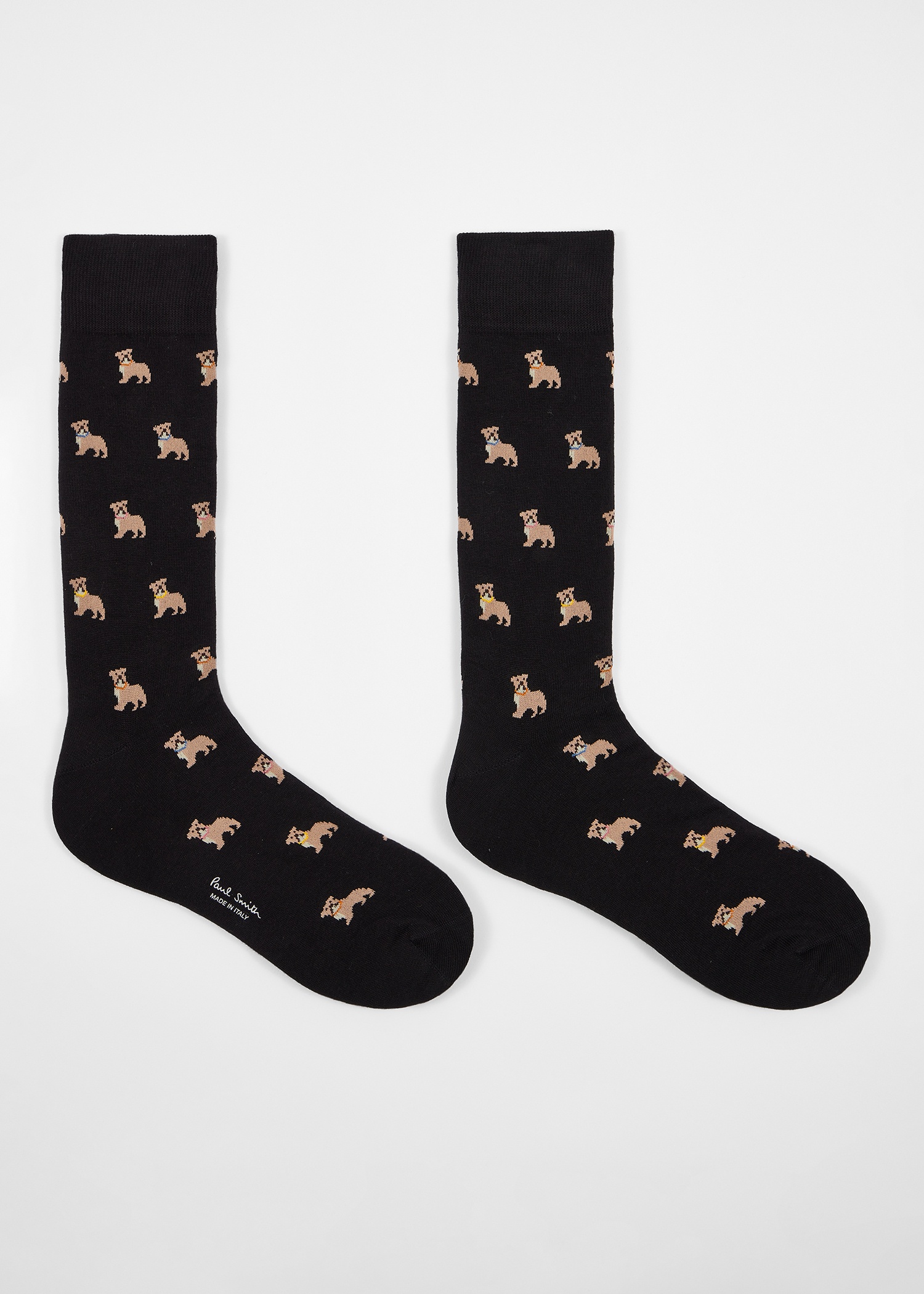 Black Cotton-Blend 'Bulldog' Socks - 2