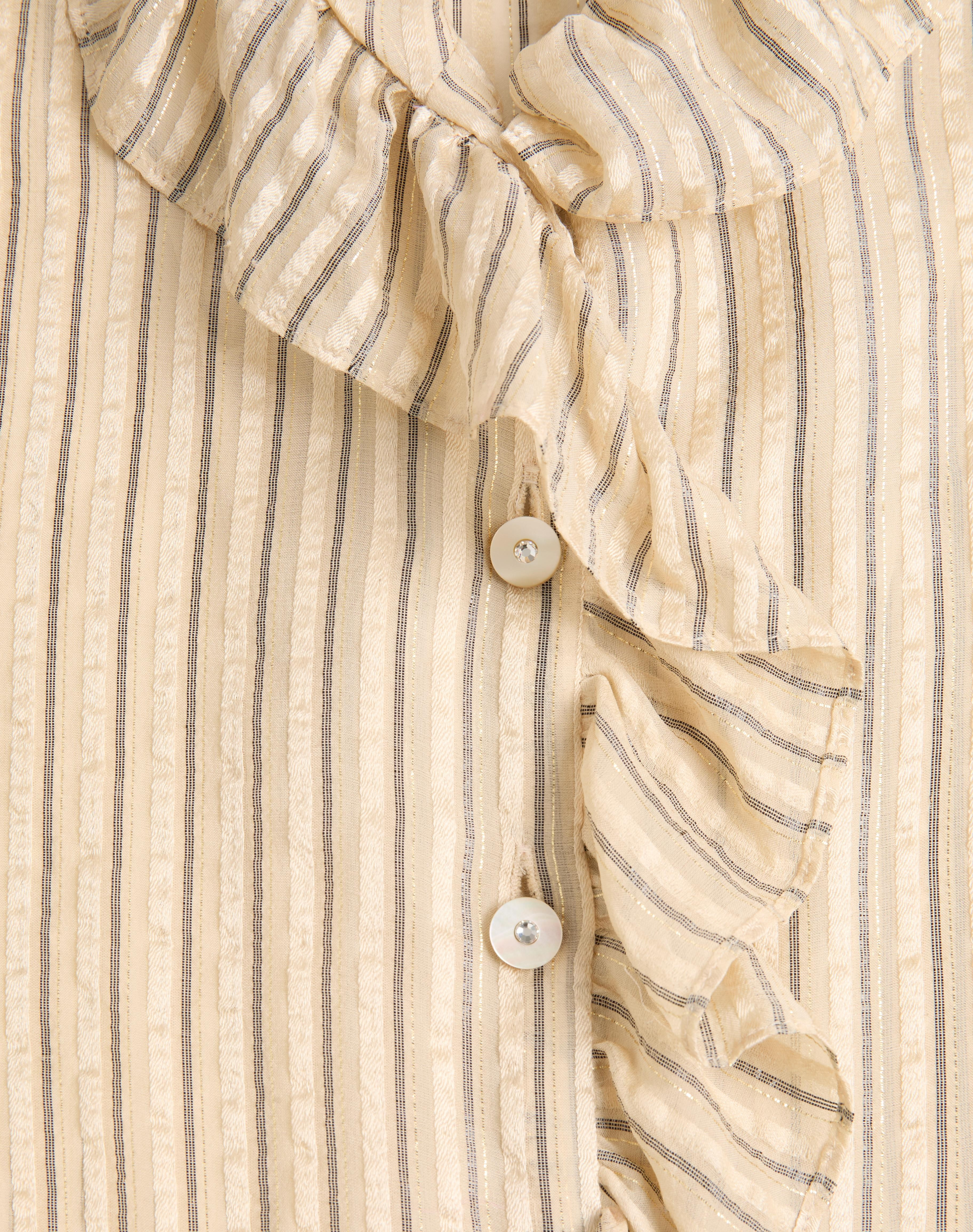 SEERSUCKER LAMÉ SHIRT - 7
