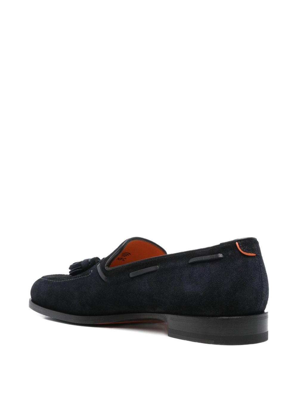 tassel-detail suede loafers - 3