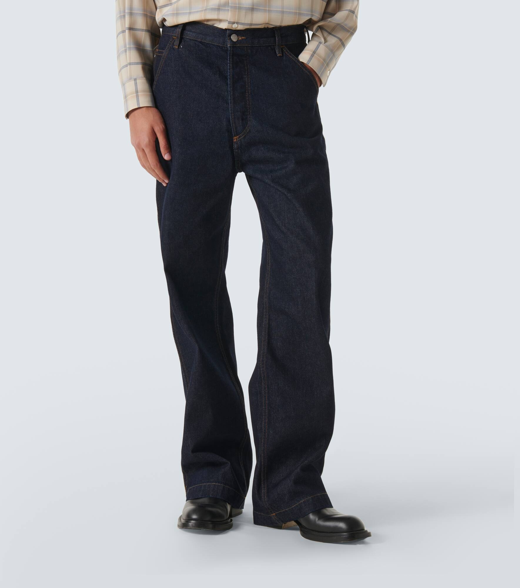 Mid-rise straight jeans - 3