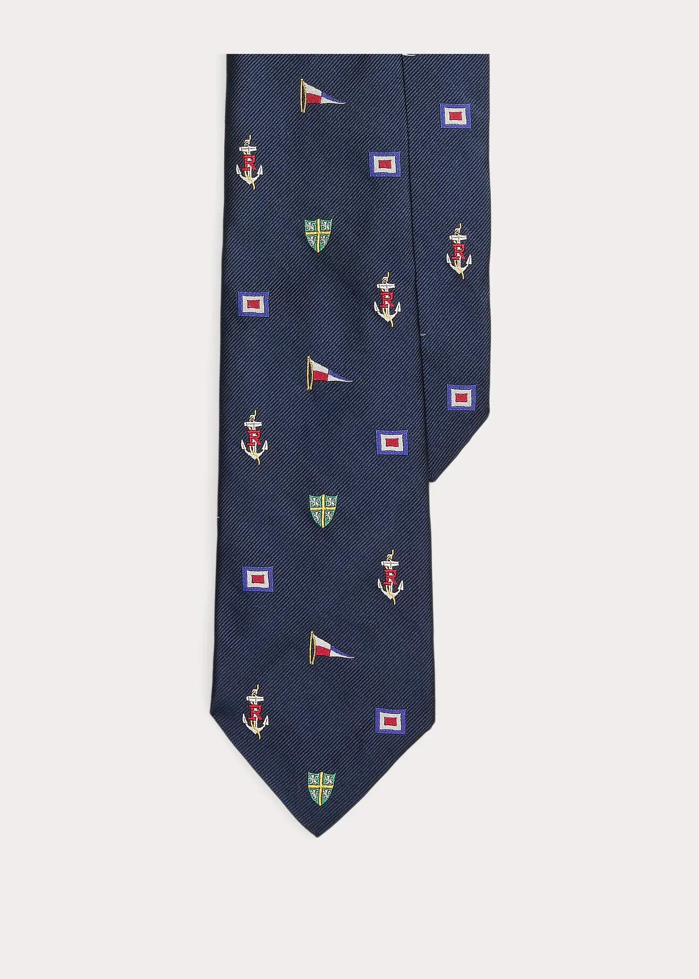 Nautical Silk Repp Tie - 1