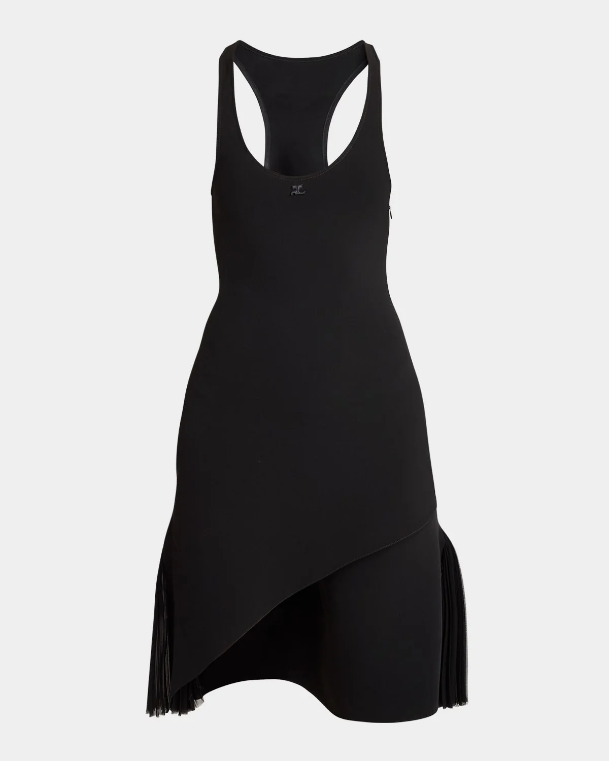 Infinity Pleats Crepe A-Line Dress - 1