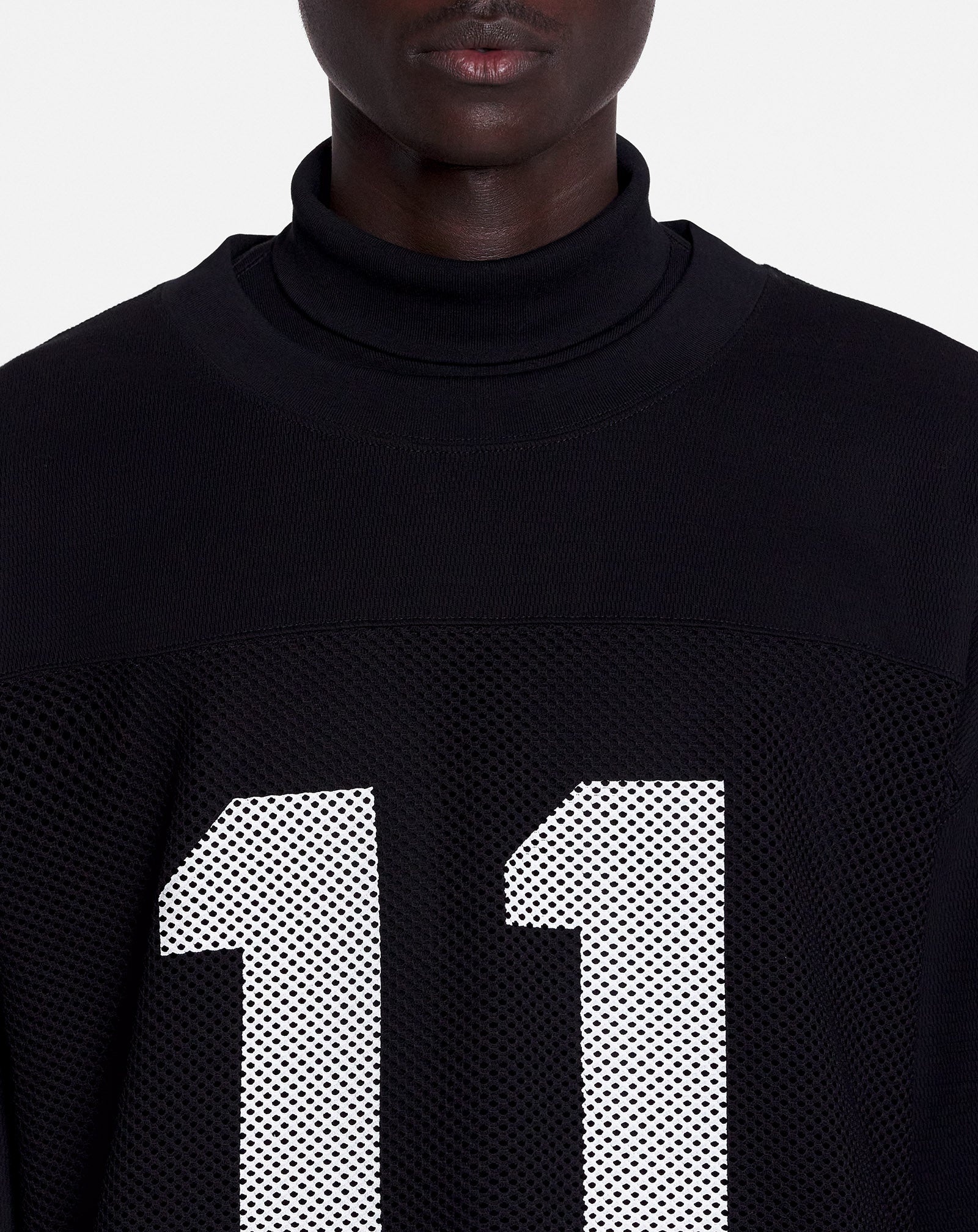 LANVIN X FUTURE LOOSE-FIT MESH T-SHIRT - 9