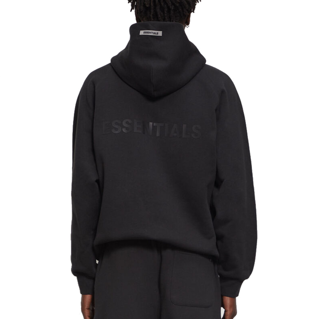 Fear of God Essentials Full Zip Hoodie 'Black' 0192250500183001 - 2