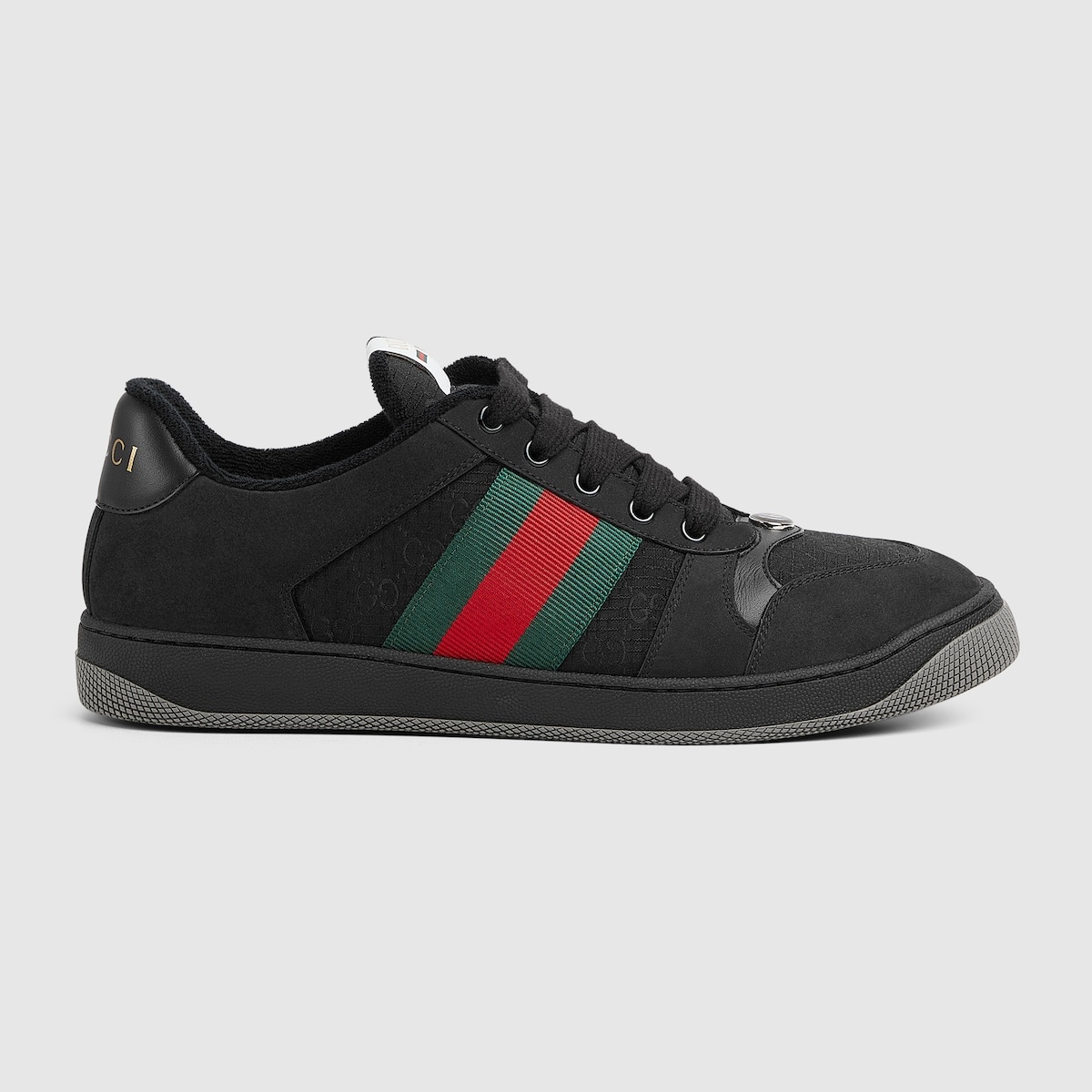 スニーカー GUCCI Men Sneakers 757892 AACAG1096 Black Men's Gucci Ace sneaker with Web in black leather | GUCCI® US