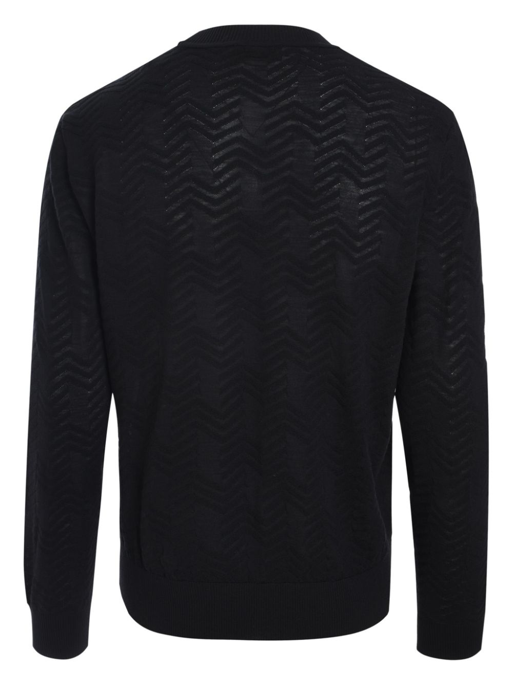 chevron-knit sweater - 2