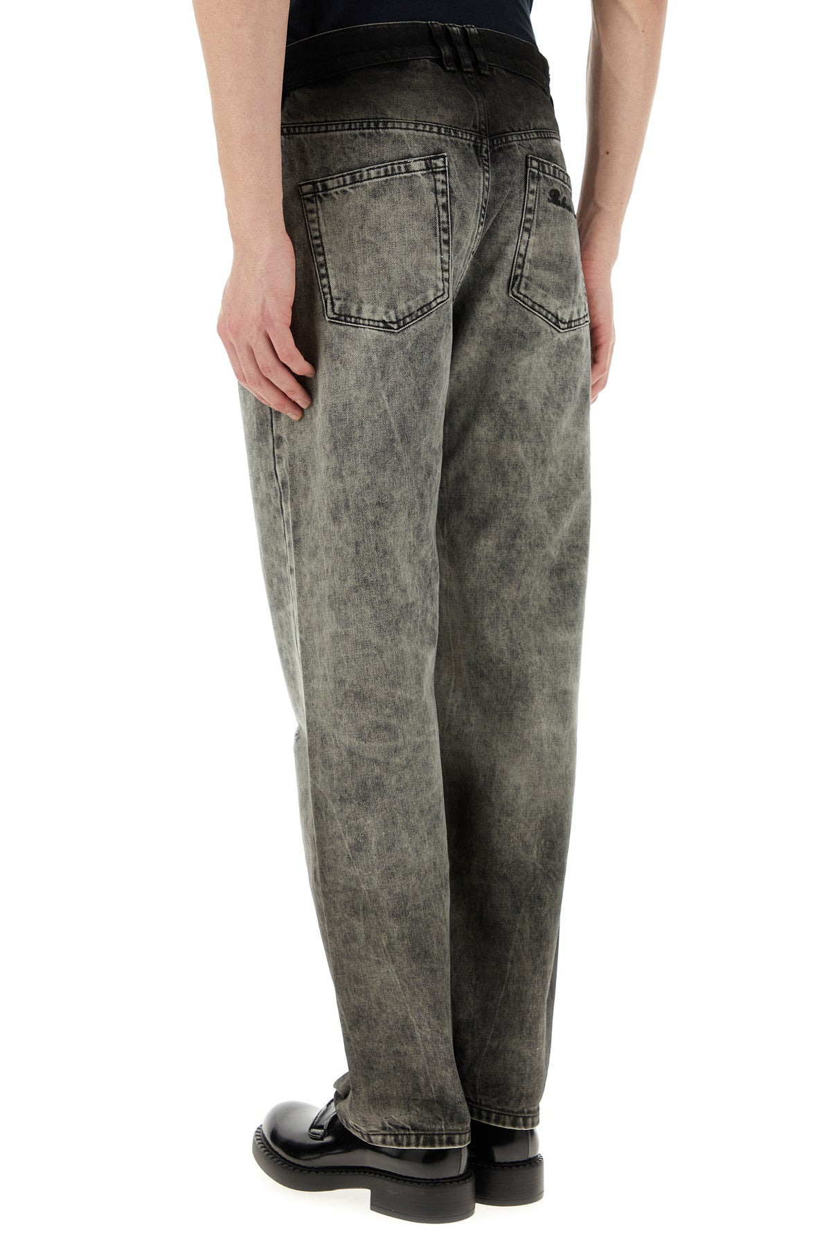 Grey denim jeans - 4