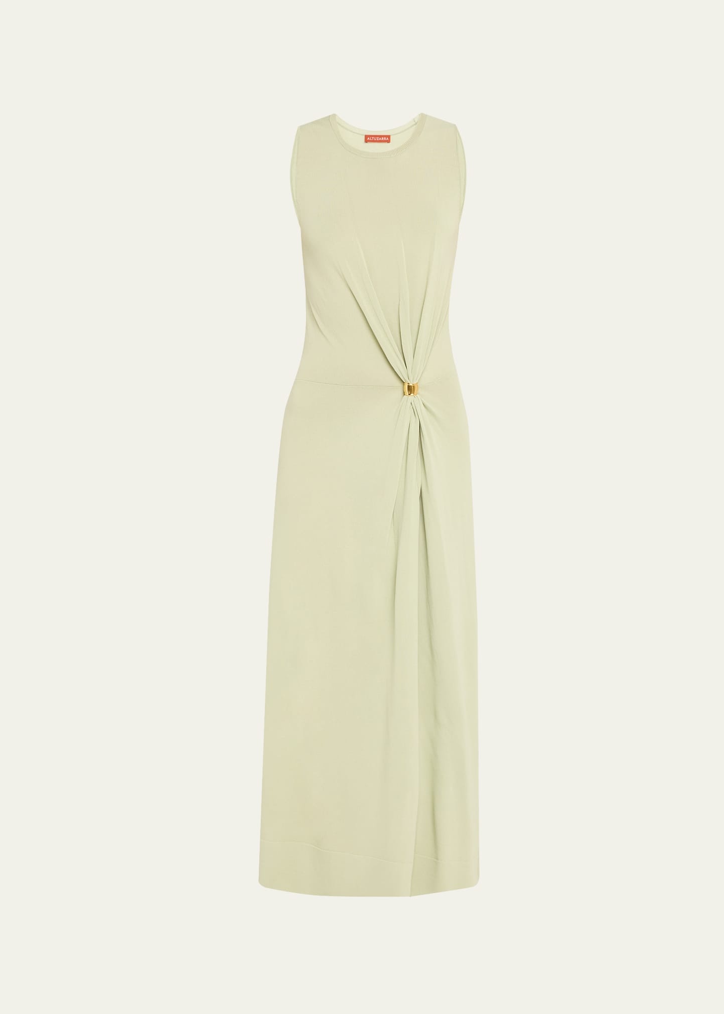 Saralien Gathered Sleeveless Maxi Dress - 1
