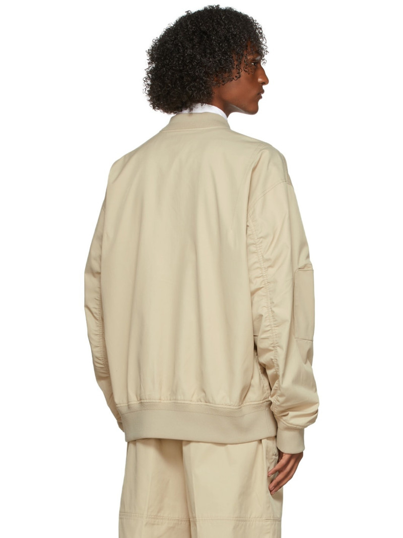 Khaki Oversized Bomber Jacket 7